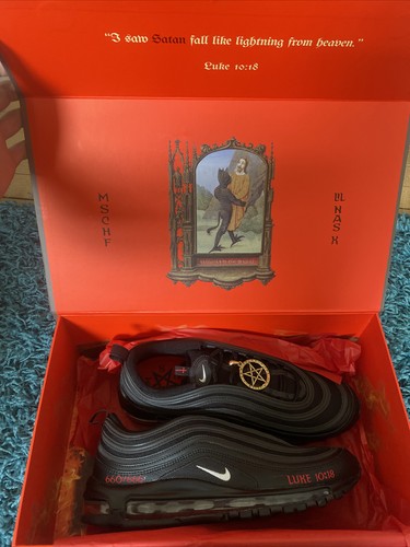 satan nike box