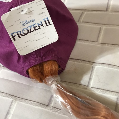Disney Frozen Baseball Cap Attached Anna Red Ponytail Hat For Girls Kids - 第 11/14 張圖片