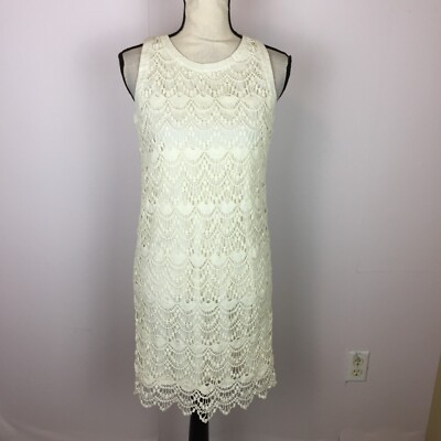 ann mini dress in ivory ann mini dress in ivory majorelle Shona Joy - Allegra Lace Panelled Micro Mini Dress