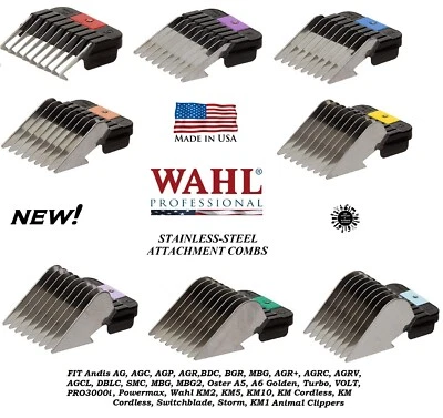 WAHL STAINLESS STEEL GUIDE ATTACHMENT COMB*FIT KM2 KM10 KM5 KM CORDLESS Clipper