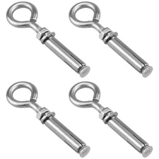 5/16" Concrete Wall Anchor Eyebolt Screw, 304 Stainless Steel Expansion Hook
