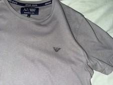 Armani Jeans T-Shirt Size medium grey vintage 