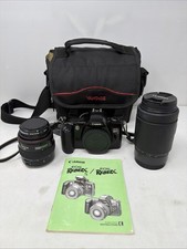 Canon EOS Rebel XS 35mm Film Camera w/Tokina 28-70mm  Tamron 70-300mm AF Lenses