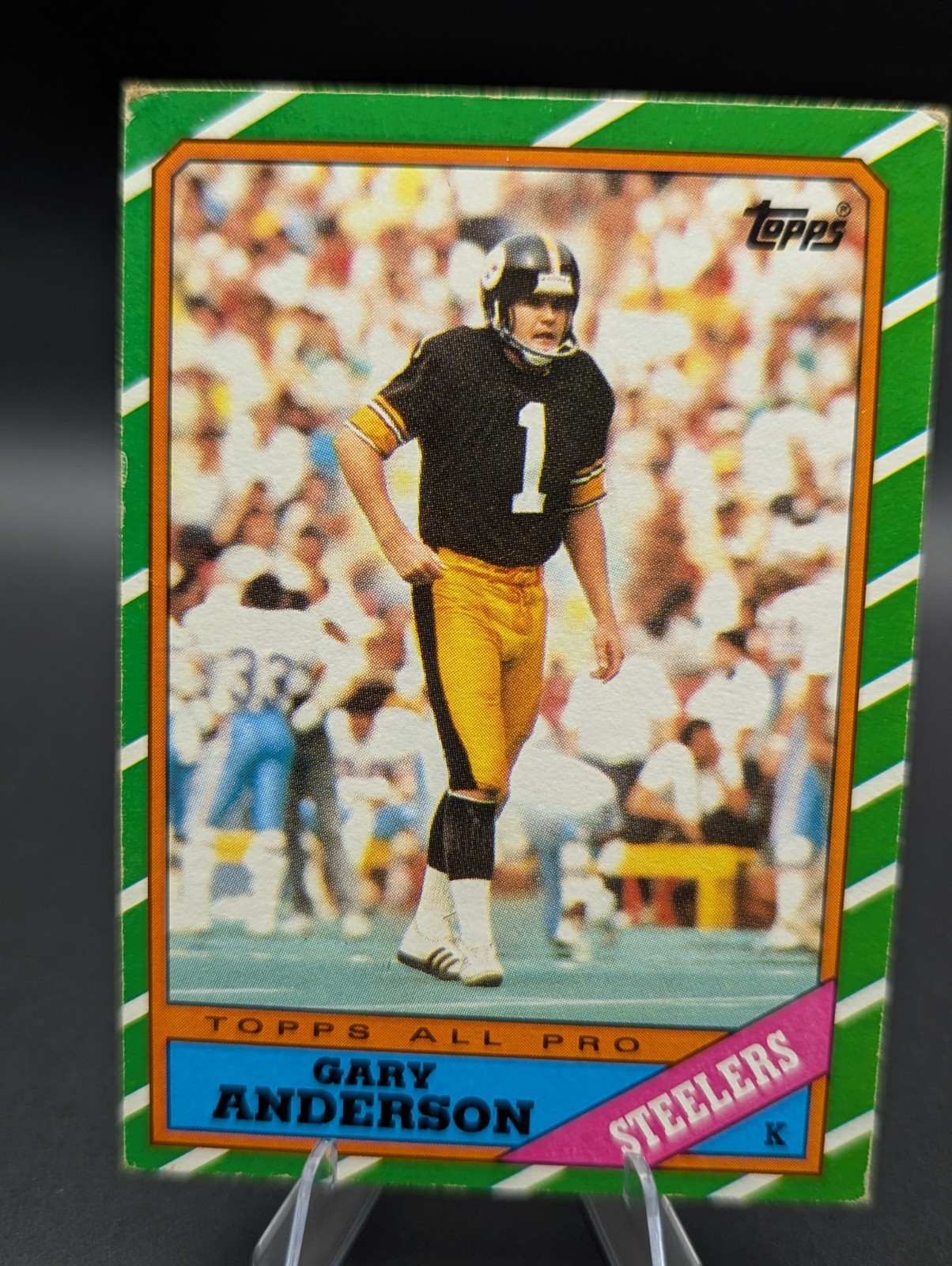 1986 Topps All Pro Gary Anderson #287 - Pittsburgh Steelers - FREE SHIPPING