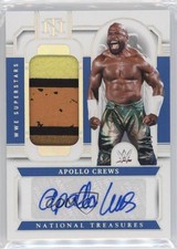 2024 Panini National Treasures WWE Holo Silver 19/25 Apollo Crews Auto 12hh