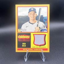 2025 Topps Heritage - High Number Ben Rice Clubhouse Collection Relic Gold /99