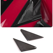 2pcs Dry Carbon Fiber Car Front A Pillar Panel Trim For Porsche 718 911