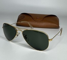 RAY-BAN B L Bausch Lomb 52-14 Gold Aviator RARE