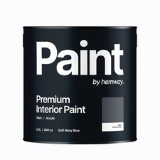 Hemway Interior Matt Acrylic Paint 2.5L Tin Durable Emulsion Paint For Walls