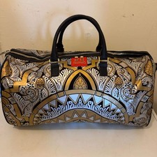 Sprayground x Sandridge Pavin Duffle Bag Gold Silver Black 910D2487NSZ BTS 19