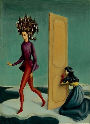 Two Women Leonor Fini 1939 antique art print vintage painting