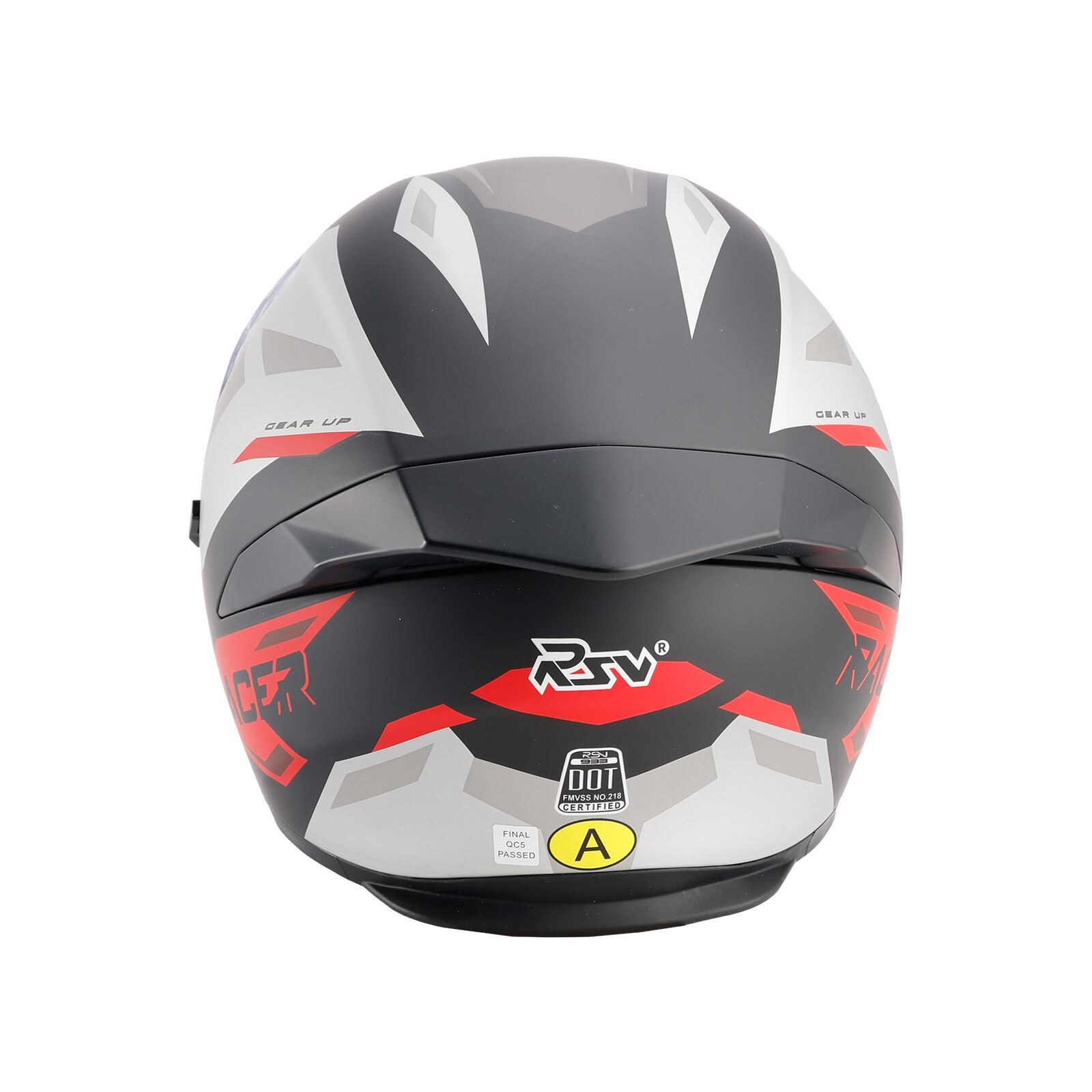 DOT Casco Moto Adulto Street Full Face Rosso Nero UK L foto 3
