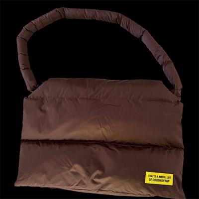 That's a Awful Lot of Cough Syrup Puffer Messenger Bag Brand New W