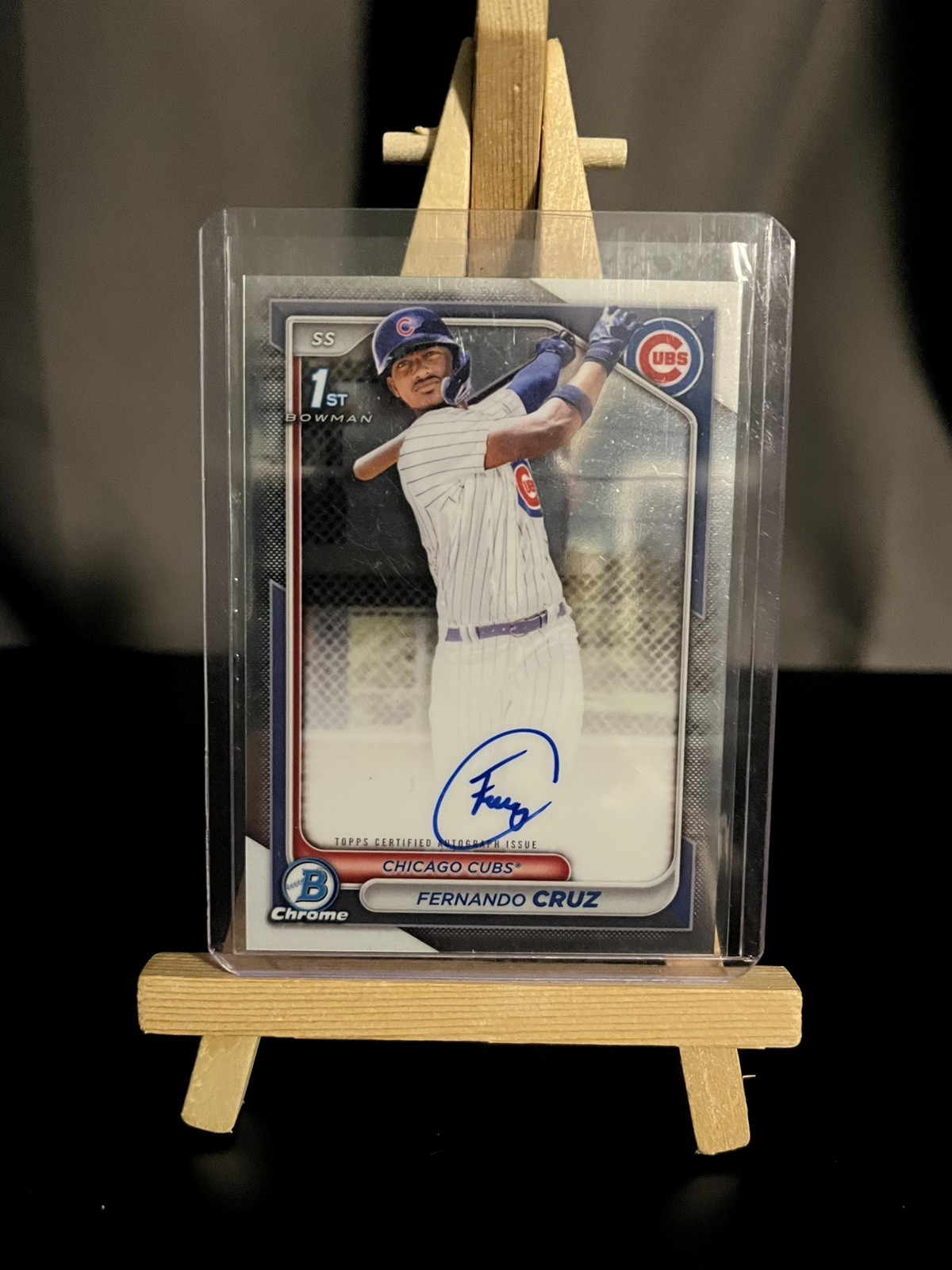2024 Bowman Chrome 1st Auto #CPA-FC Fernando Cruz Cubs