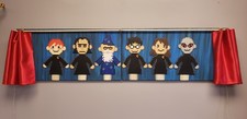 Harry Potter puppet pals musical painting Perler pixel artwork wall art