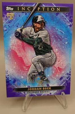 Jordan Beck 138/150 2024 Topps Inception Purple RC Colorado Rockies #2
