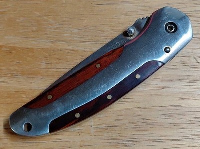 Winchester Folding Knife Surgical Stainless Drop Point Partially Serrated Blade