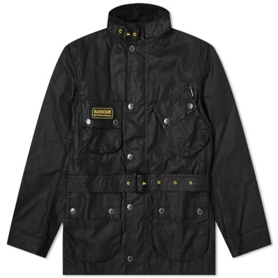 Barbour international wax BlackレディースUK8 Barbour international wax BlackレディースUK8 Ladies Barbour