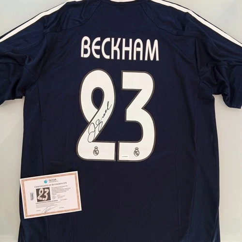 David Beckham Original Autographed Real Madrid Soccer Jersey COA