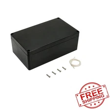 ABS Plastic Electrical Project Case Power Junction Box, Project Box Black 7.8...