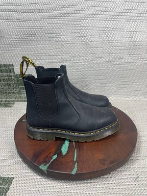 Dr. Martens Chelsea Boots Womens Size 8 Us 2976 Slip Resistant Black Leather
