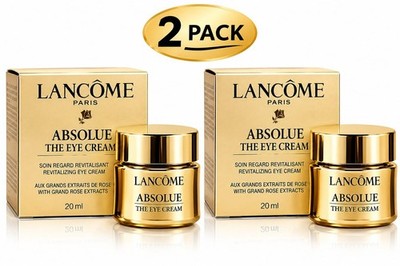 2 PACK Lancome Absolue Revitalizing The Eye Cream 20ml BRAND NEW Version...