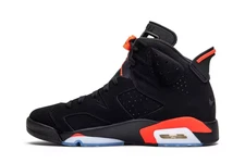 Nike Air Jordan 6 High Retro Black Infrared Retro Sneakers 384664-060 Men's
