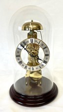 Skeleton Clock with Glass Dome with Passing Strike on a Bell by HERMLE