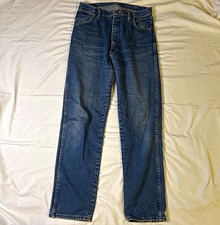 Wrangler 13MWZ Made in USA Cowboy Cut Faded/Worn-In Denim Men s 30x29