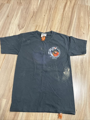 #ad Pirana Joe T shirt Size Small Gray Piranha Vacation Roatan Short Sleeves $19.94