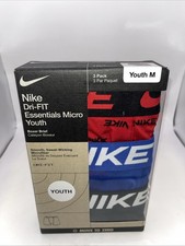 Nike Dri-Fit Essentials Micro Youth Boxer Brief 3 Pack Size Youth Boy M