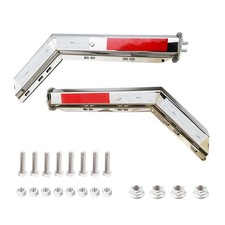 Angled Mud Flap Hanger Bracket for semi Trucks 1-1/8" Bolt Spacing 30.27" L H...