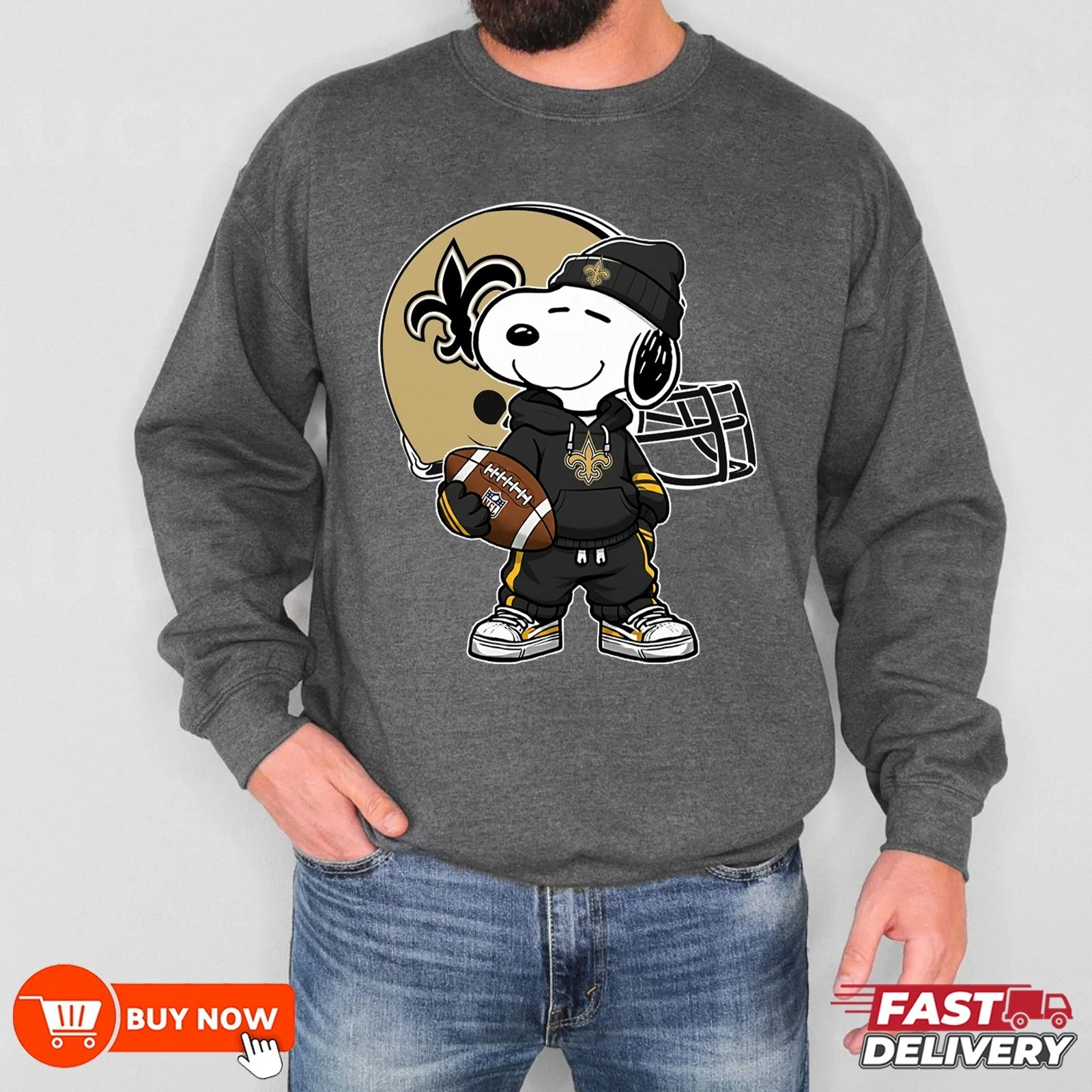 New Orleans Saints Football Sweatshirt