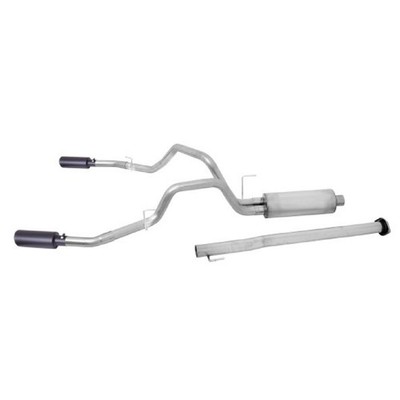 Gibson Black Elite Dual Split Exhaust System for 15-18 Ford F-150 Pickup 69545B