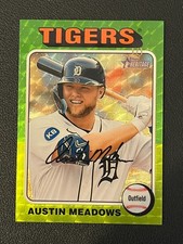 Austin Meadows 2024 Topps Heritage Chrome Superfractor 1/1 Tigers 