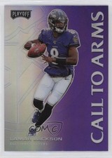 2020 Panini Playoff Call to Arms Purple Prizm Lamar Jackson #CA-2 5gm