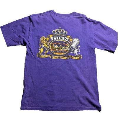 Holy Land Experience Orlando T Shirt Mens Medium Purple TBN Graphic Tee
