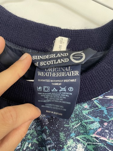 VTG Sunderland of Scotland Golf Pullover Weatherbeater Jacket Size M Waterproof - Picture 10 of 21