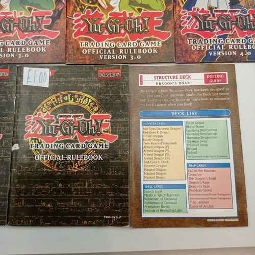 Vintage Yu-Gi-Oh Rule Books and Card Mats Bundle Job Lot Collection 1996 Yugioh - Foto 10 di 10