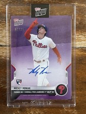2021 Topps NOW Card #107C Mickey Moniak Philadelphia Phillies RC Auto 2/25