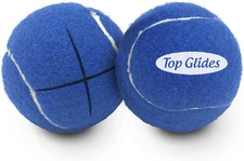 Top Glides Precut Walker Tennis Ball Glides Dark Blue