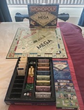 Monopoly The Mega Edition Board Game 100% Complete Set MEGA MONOPOLY GAMES 