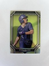 2024 Upper Deck Goodwin Champions Platinum Ethan Holliday #P29 Neon Green (RC)