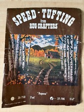 Vintage Rug Crafter's Hooking Tufting Canvas The Aspens  5' x 7' 37-706