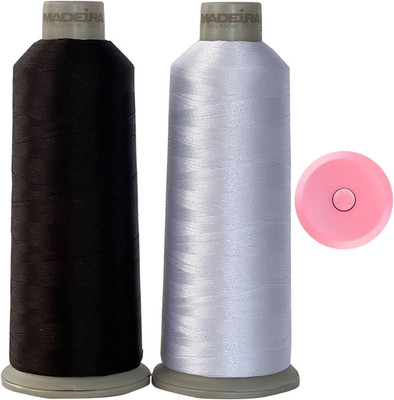 Madeira 1801-1800 Black and White Embroidery Thread with GARIZZE Tape Measure