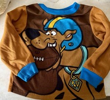 Scooby -Doo Toddler 2 Piece Flannel Pajamas Size 3T Exc Condition TOO CUTE 