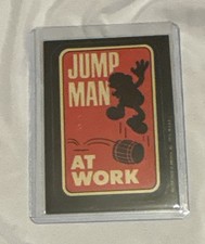 1982 TOPPS JUMP MAN AT WORK DONKEY KONG SUPER MARIO ROOKIE STICKER MINTY