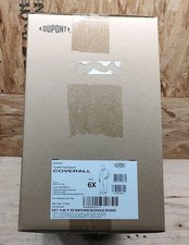 NEW CASE / 25 DuPont 6X Tyvek Suit IsoClean IC181SWH6X002500 Disposable Coverall