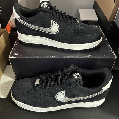 Nike Air Force 1 '07 LV8 Embroidered Swoosh Black Sail Men s Size 12 Brand New