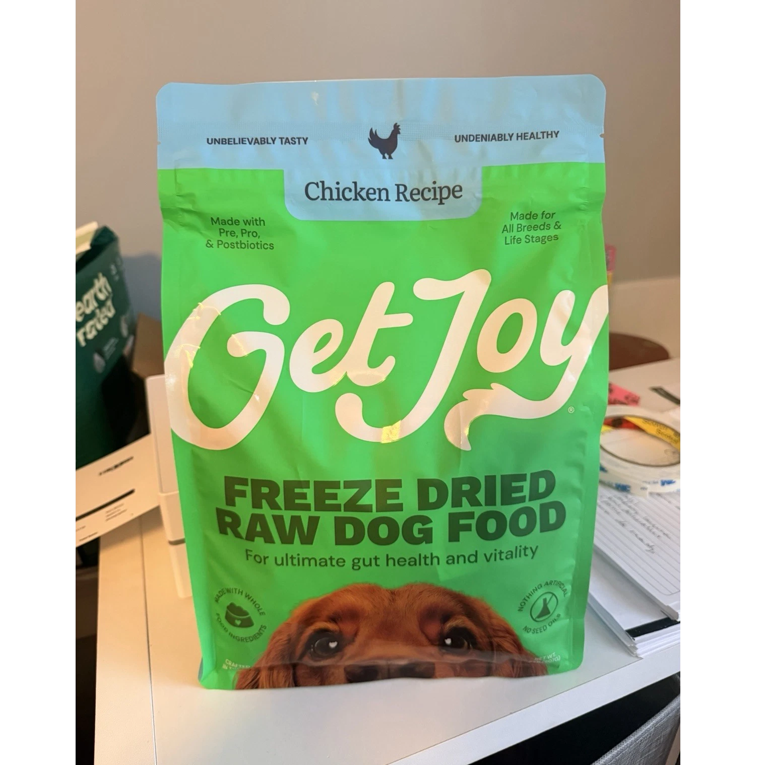 Get Joy Freeze Dried Raw Dog Food Chicken Recipe All Life Stages